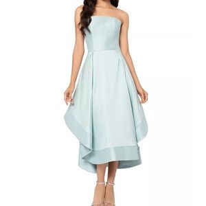 Aqua Dress Strapless